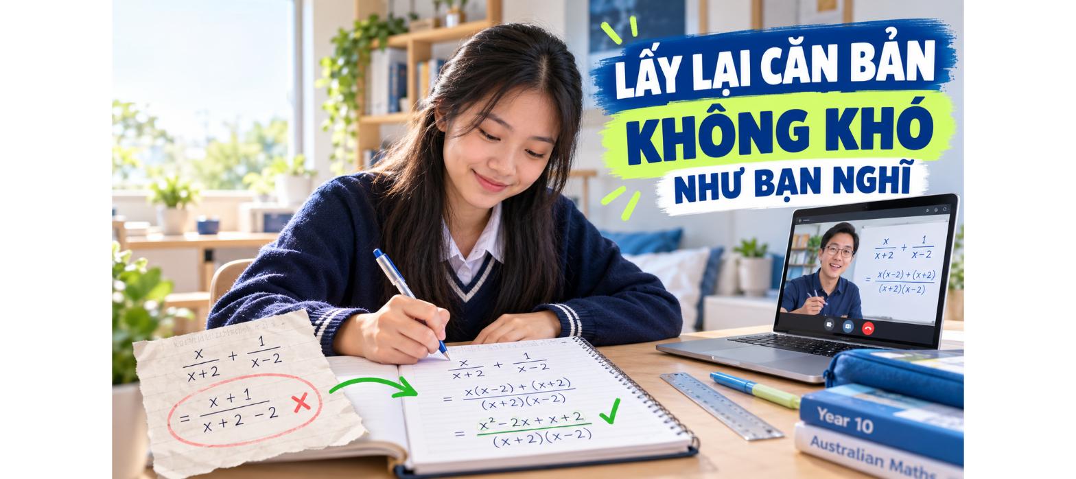 Lấy lại căn bản Algebraic Fractions không khó như bạn nghĩ – Year 10