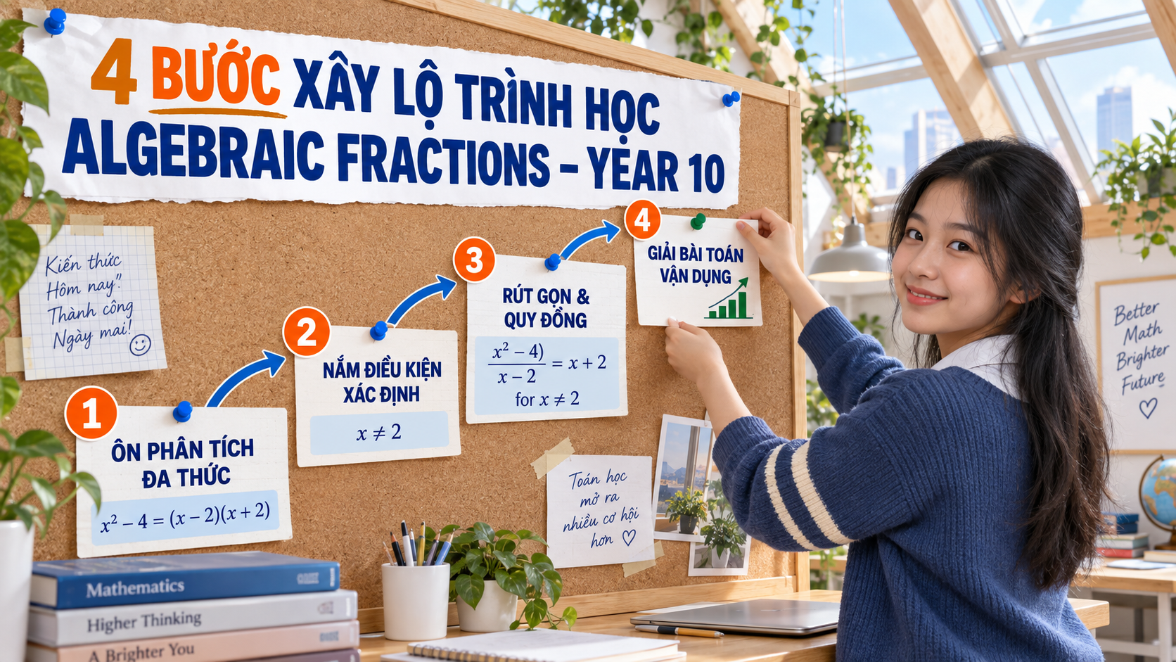 11. 4 bước xây lộ trình học Algebraic Fractions – Year 10