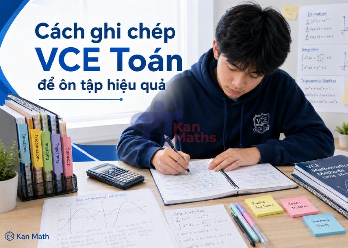 Cách ghi chép VCE Toán để ôn tập hiệu quả