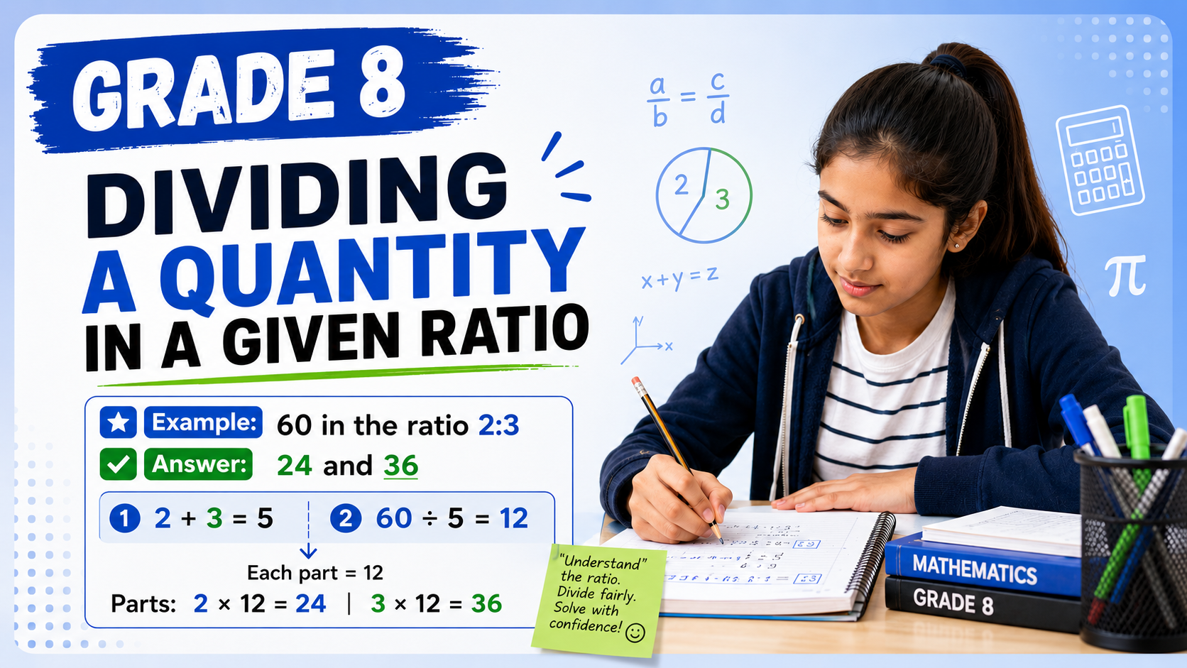 Ratio - Year 8 - Toán Úc